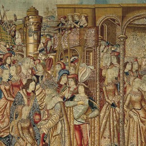 Arrival of Paris and Helen at the Court of Priam, King of Troy, c. 1500