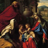 The Holy Family with the Infant St. John the Baptist and St. Elizabeth - Poussin, Nicolas