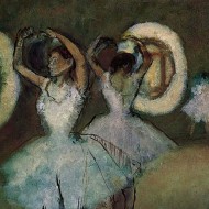 Dancers in the Rotunda at the Paris Opéra - Degas, Edgar