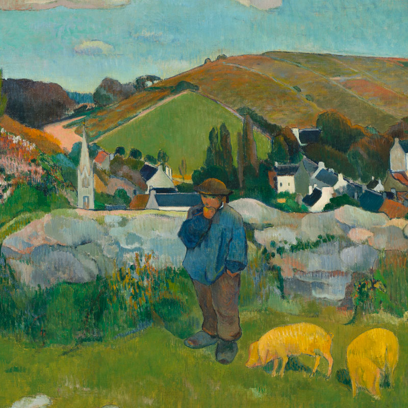 Paul Gauguin's 'The Swineherd,' 1888, on loan from LACMA