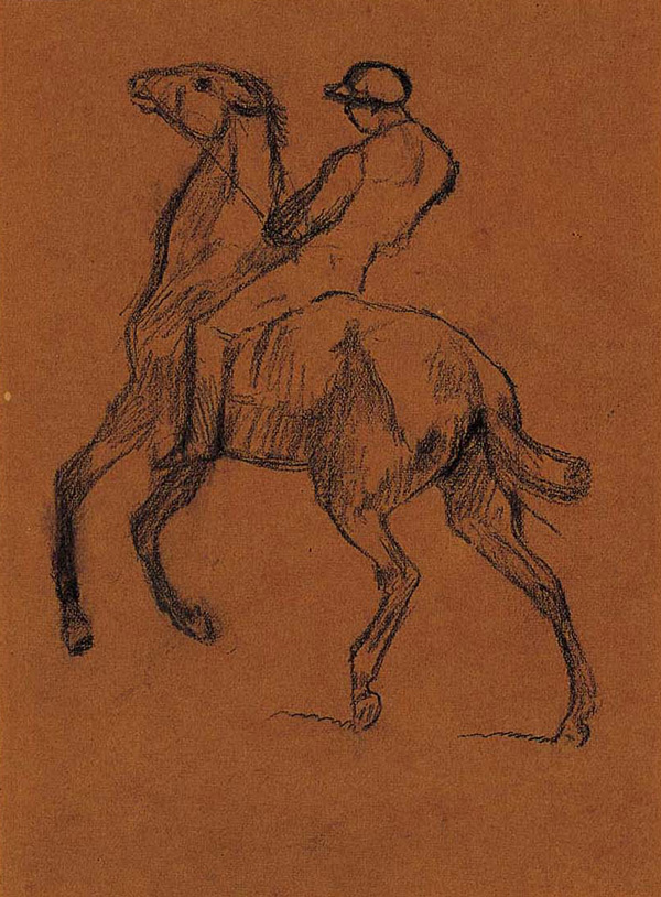 Degas Jockey on Horse