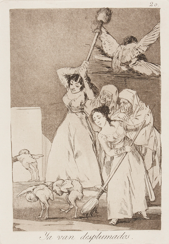 Francisco de Goya y Lucientes (Spanish, 1746–1828) Los Caprichos: There They Go Plucked (i.e. Fleeced), c. 1798