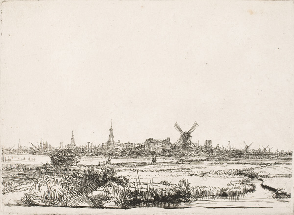 Rembrandt View of Amsterdam from the Northwest