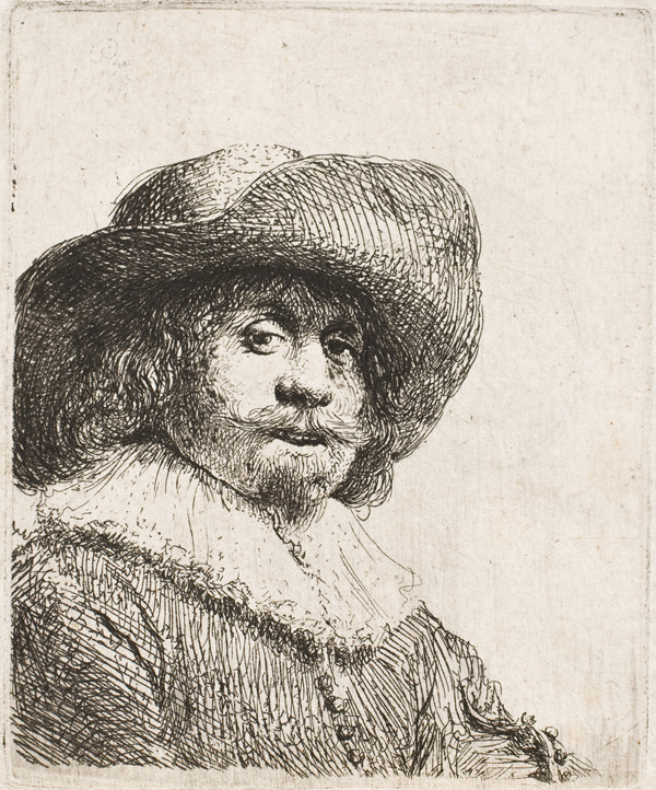 Rembrandt Man in a Broad-Brimmed Hat