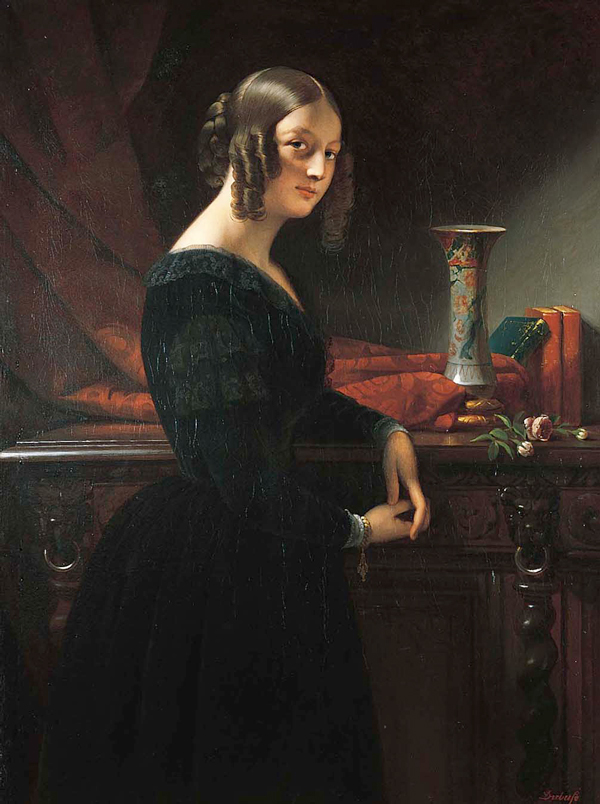 Claude-Marie Dubufe (French, 1790–1864) Portrait of a Young Woman, c. 1843