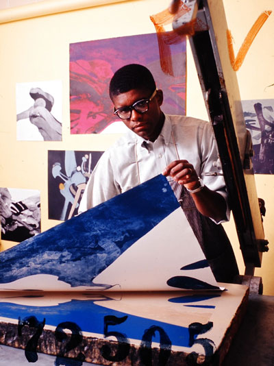 Richard Hunt at Tamarind Lithography Workshop, Los Angeles, 1965. Ralph Crane/The LIFE Picture Collection/Shutterstock