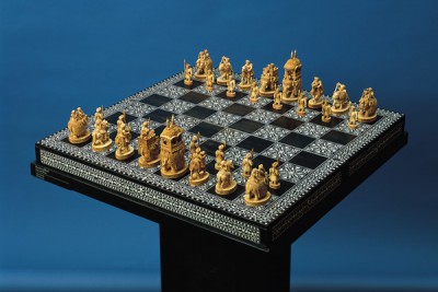 India, Delhi Region, Chess Set and Board, c. 1850, The Norton Simon Foundation