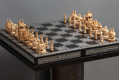 India, Delhi Region, Chess Set and Board, c. 1850, The Norton Simon Foundation