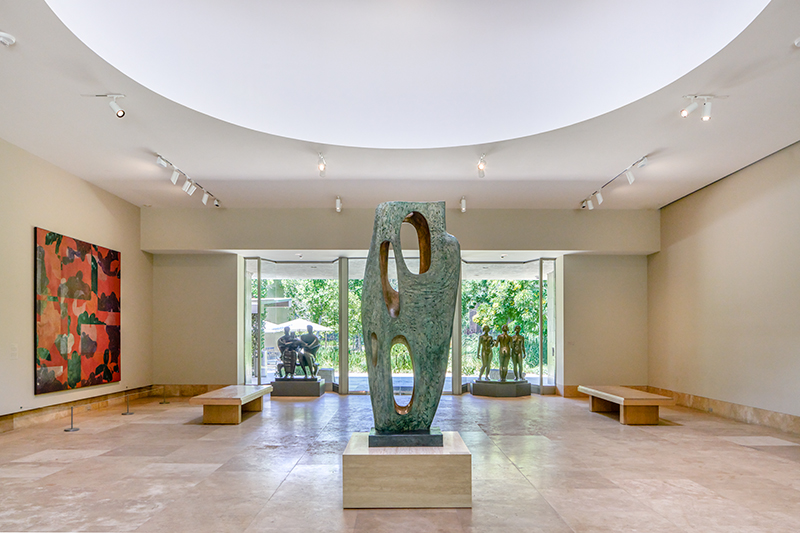 Installation view of of museum entrance gallery