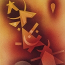Kandinsky, Watercolor and Stencils