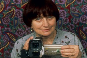 director agnes varda holding a video camera