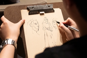 The Costumed Form: Live Model Sketching
