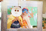 Children posing in costume
