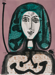 Picasso's lithograph of Woman with a Hairnet