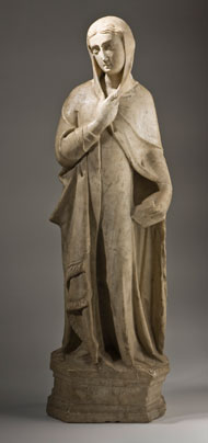 The Virgin Annunciate marble sculpture