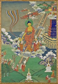 Descent of the Buddha (detail), 19th century