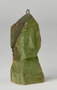 Lyonel Feininger's 1920 sculpture titled Head
