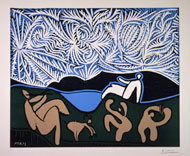 Picasso's Linocut of Bacchanal