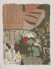 Vuillard's lithograph of a Parisian pastry shop