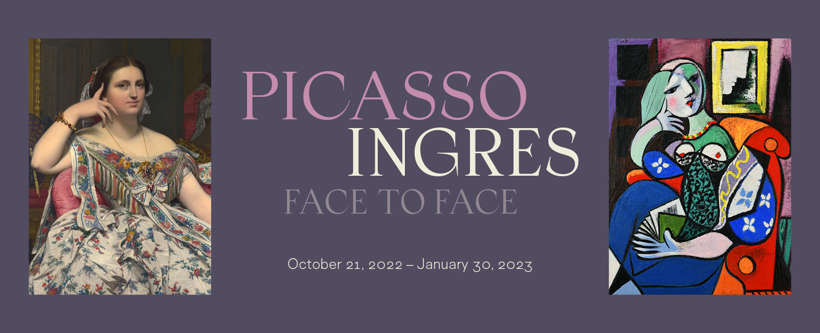 Picasso Ingres: Face to Face exhibition banner